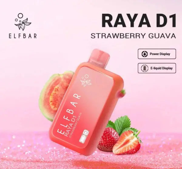 ELF BAR RAYA D1 30000 Puffs  – Strawberry Guava - Vape Shop delhi