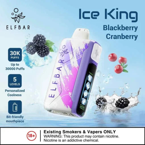 Elf Bar Ice King – Blackberry Cranberry – 30K - Vape Shop Delhi