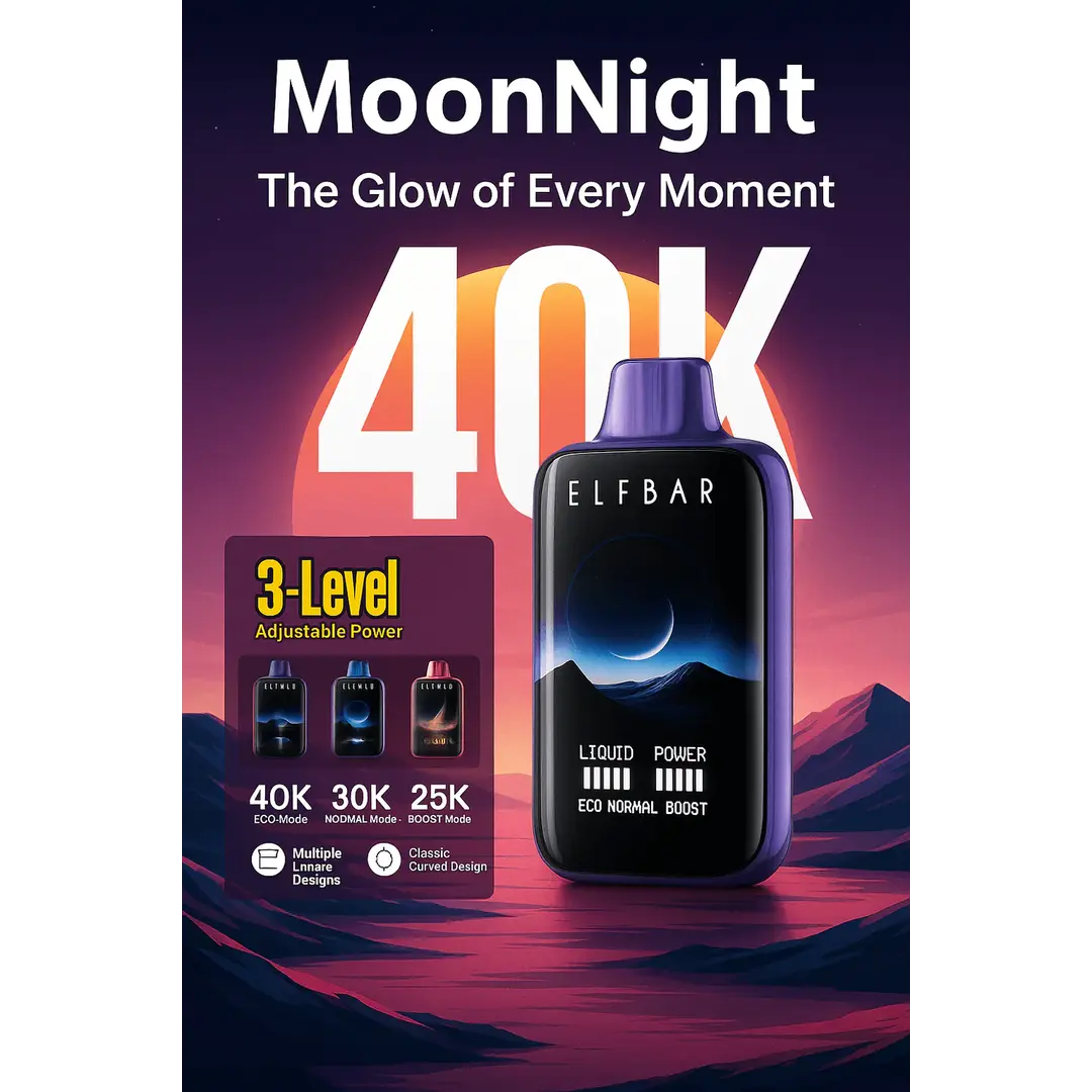 Elfbar Moon Night 40k – Kiwi Passion Fruit Guava - Vape Shop Delhi