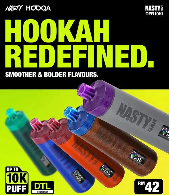 Nasty Bar Hooqa DFR10Ki DTL Disposable 3mg India -  Vape Shop Delhi