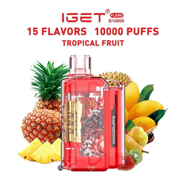 IGET FLARE B10000 – Tropical Fruit - Vape Shop Delhi