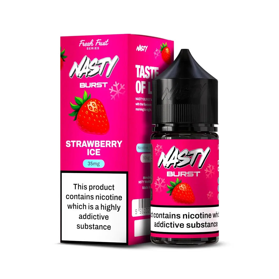 Nasty Burst Nic salts – Strawberry ice - Vape Shop Delhi