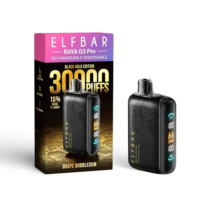 Elf Bar Raya D3 Pro 30 K – Grape Bubblegum - Vape Shop Delhi