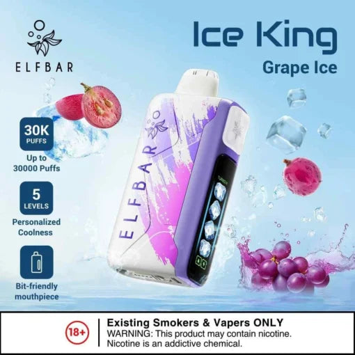 Elf Bar Ice King – Grape Ice – 30K - Vape Shop Delhi
