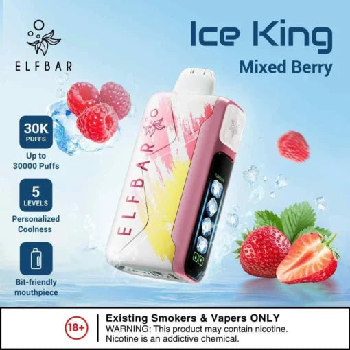 Elf Bar Ice King – Mixed Berries – 30K - Vape Shop Delhi