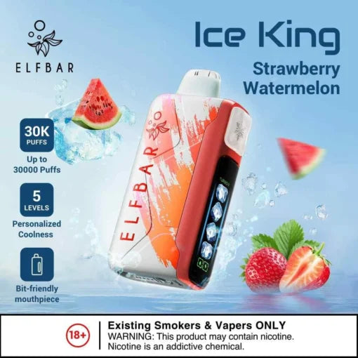 Elf Bar Ice King – Strawberry Watermelon – 30K - Vape Shop Delhi