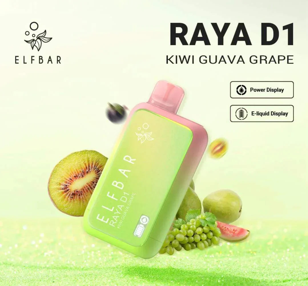ELF BAR RAYA D1 – Kiwi Guava Grape - Vape Shop Delhi