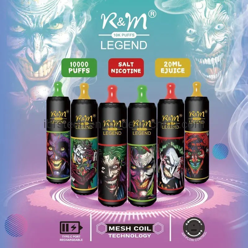 R&M Legend 10000 Puffs Rechargeable Disposable Vape India - Vape Store delhi