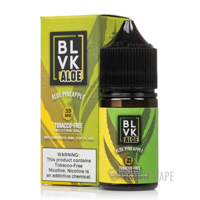 Aloe Pineapple - BLVK Salt | 30ML Vape Juice | 35MG, 50MG | Vape Shop Ahmedabad
