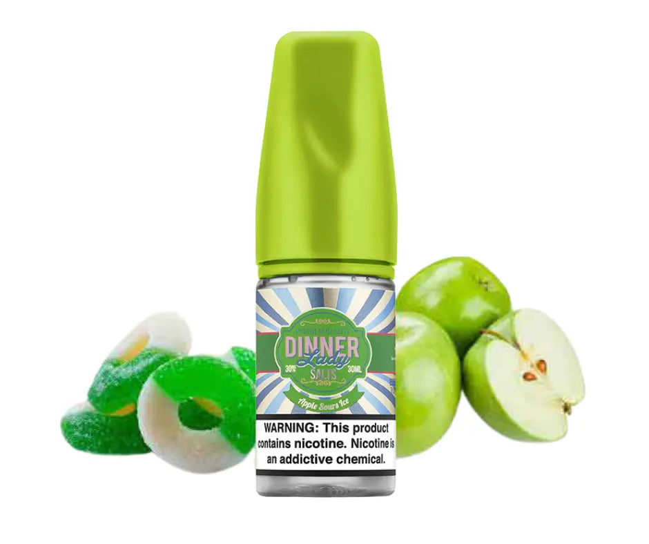 Apple Sours Ice - Dinner Lady Salts | 30ML Vape Juice | 30MG, 50MG - Vape Shop near delhi