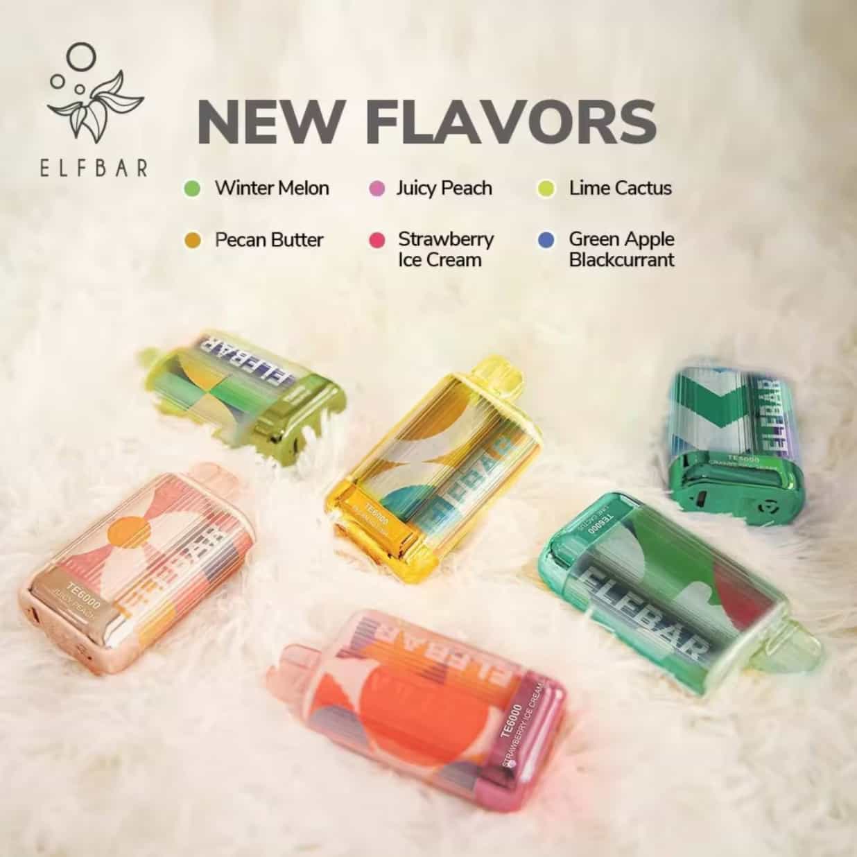 ELF BAR TE6000 – Strawberry Banana (6000 Puffs) - Vape Shop Delhi