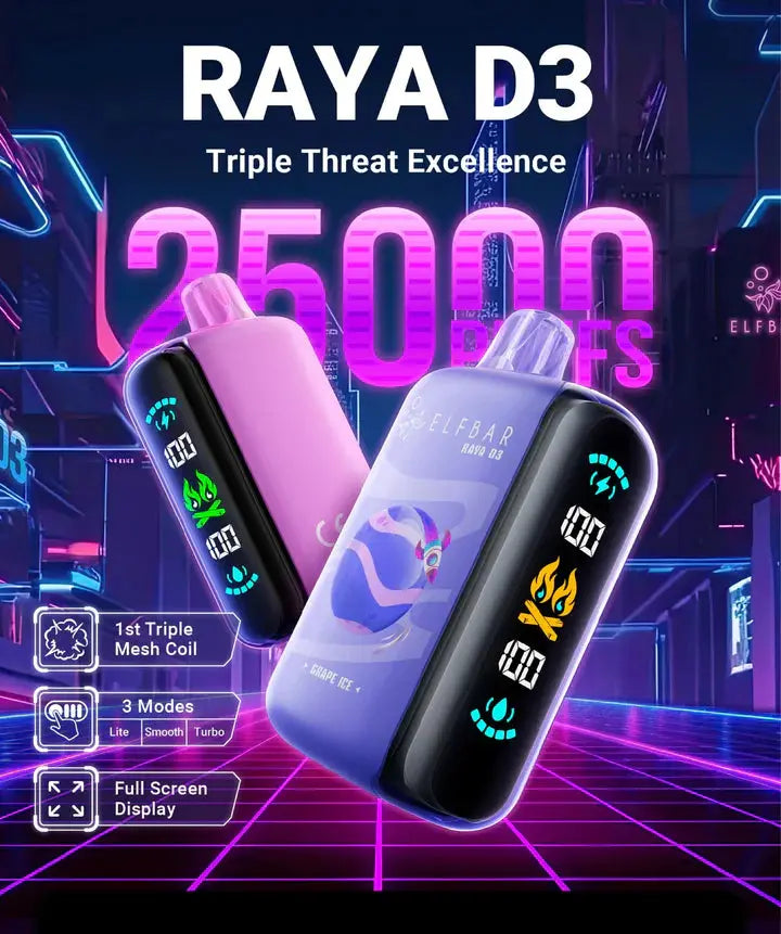 ELF BAR RAYA D3 - 25000 Puffs - Vape Store delhi